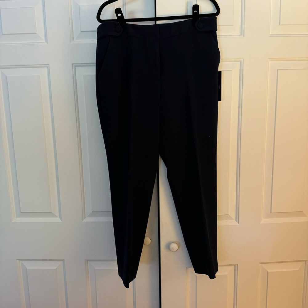 Karl Lagerfeld Navy Crop Trousers - NWT Size 12
